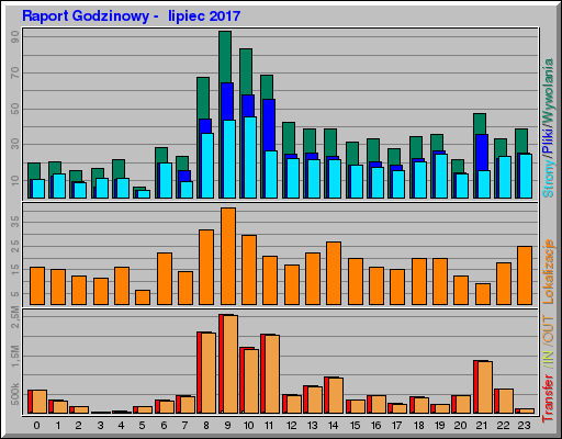 Raport Godzinowy -  lipiec 2017