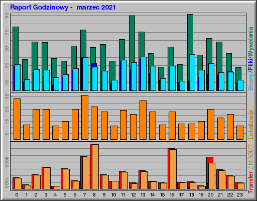 Raport Godzinowy -  marzec 2021